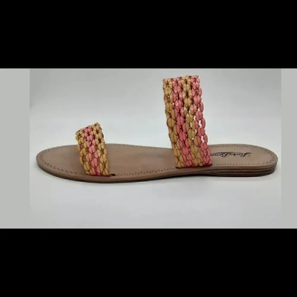 🌹Lucky Brand LK-Alddon Slides Flat Dress Sandal - Picture 2 of 7